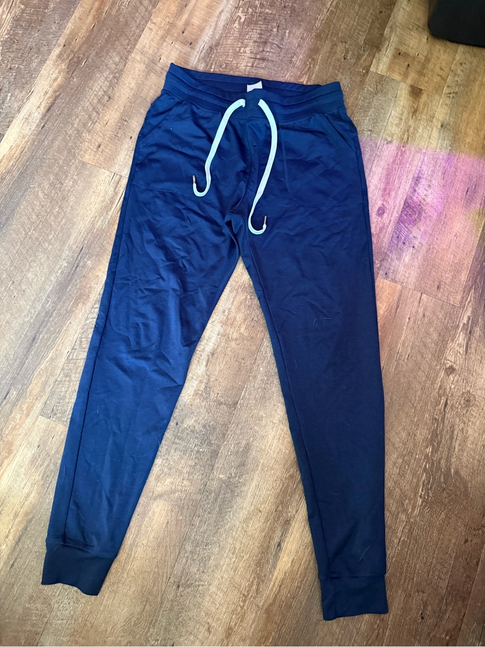 Women's Navy Drawstring Jogger Pants